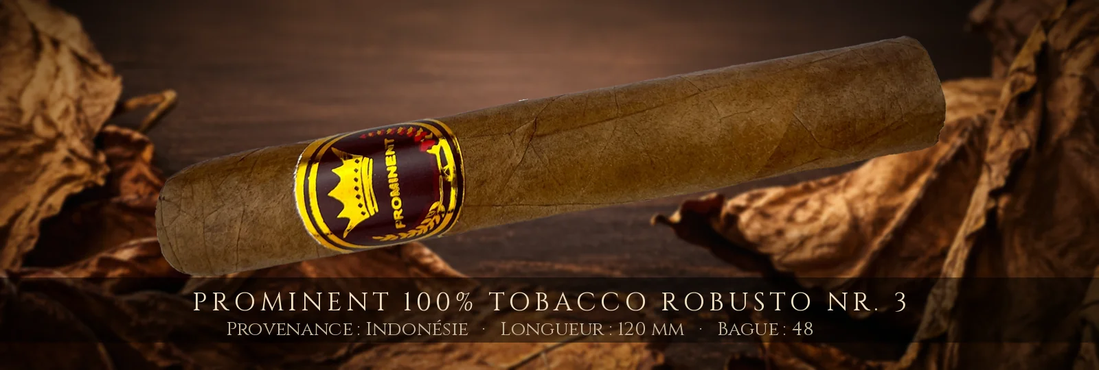 Prominent 100% Tobacco Robusto Nr. 3 — Prominent — Indonésie