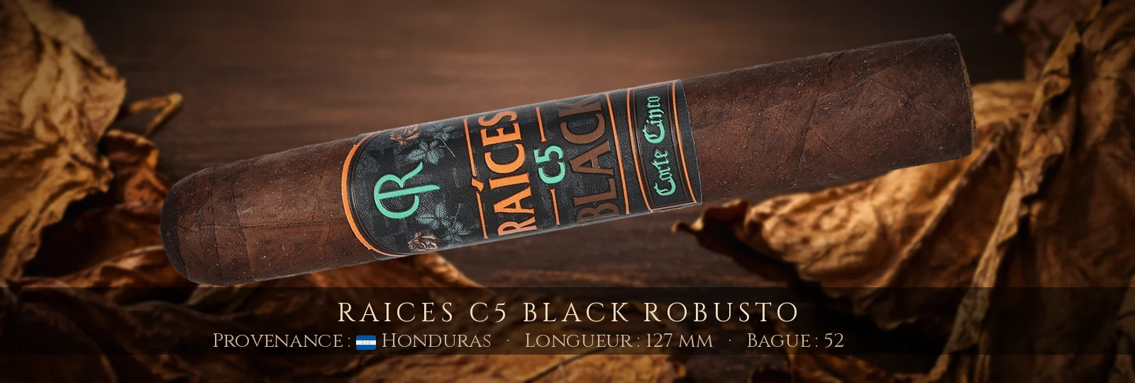 Raices C5 Black Robusto — Raices — Honduras