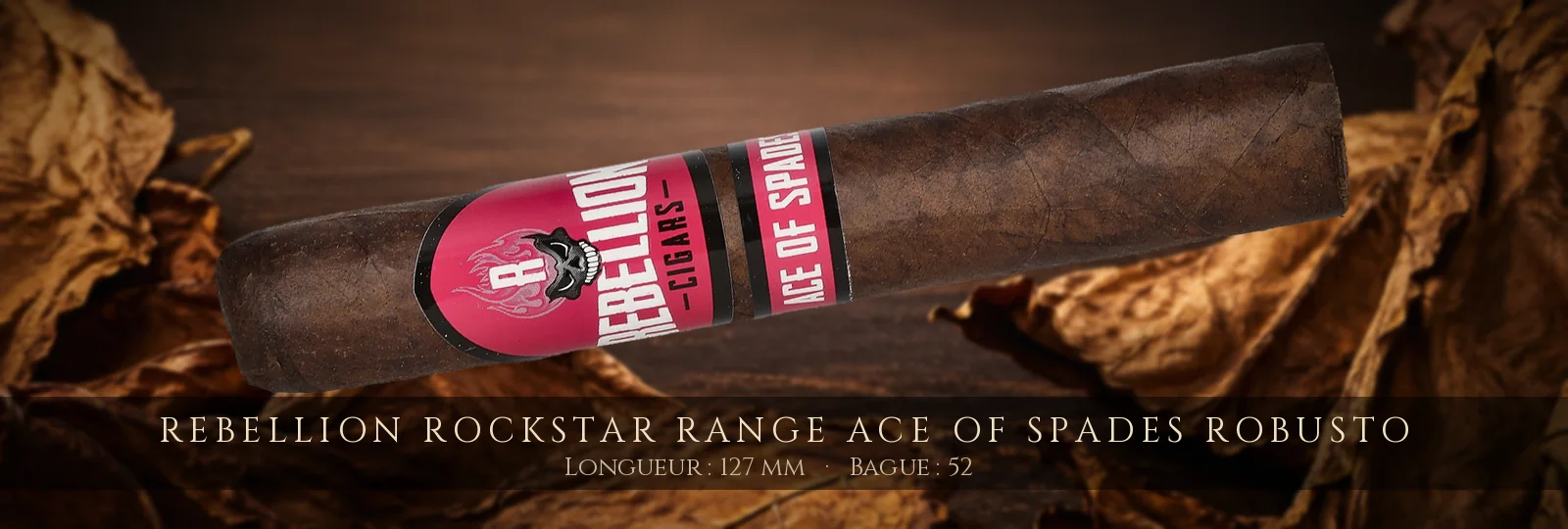 Rebellion Rockstar Range Ace of Spades Robusto — Rebellion