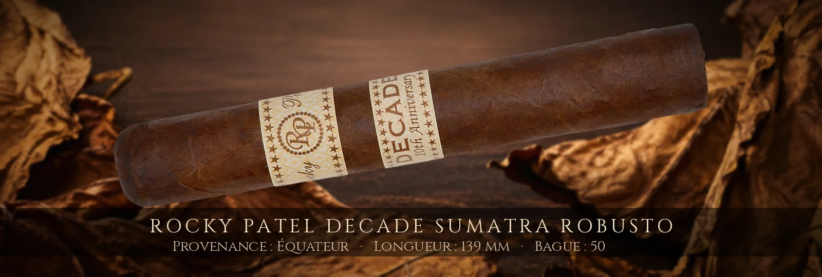 Rocky Patel Decade Sumatra Robusto — Rocky Patel — Équateur