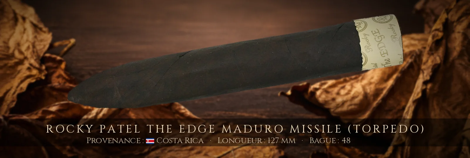 Rocky Patel The Edge Maduro Missile (Torpedo) — Rocky Patel — Costa Rica
