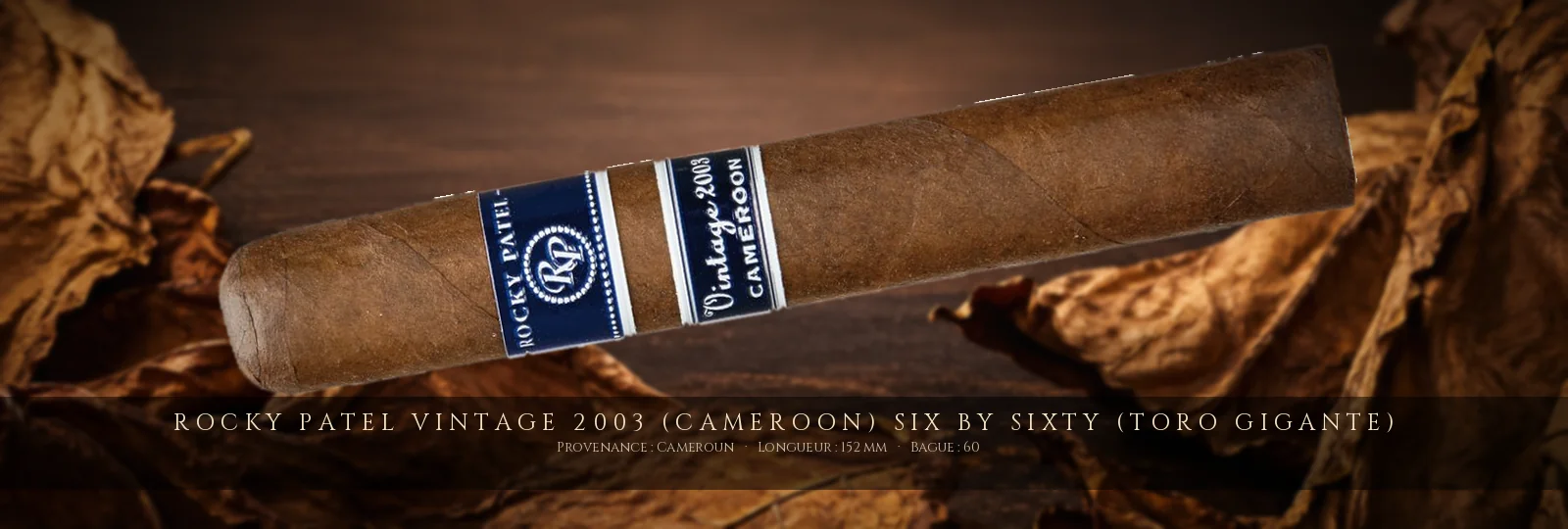 Rocky Patel Vintage 2003 (Cameroon) Six by Sixty (Toro Gigante) — Rocky Patel — Cameroun