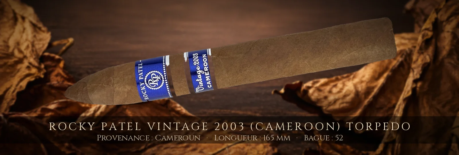 Rocky Patel Vintage 2003 (Cameroon) Torpedo — Rocky Patel — Cameroun