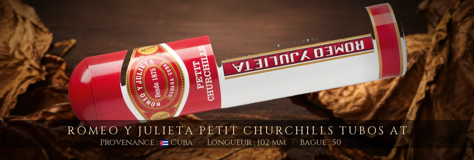 Romeo y Julieta Petit Churchills Tubos AT — Romeo y Julieta — Cuba