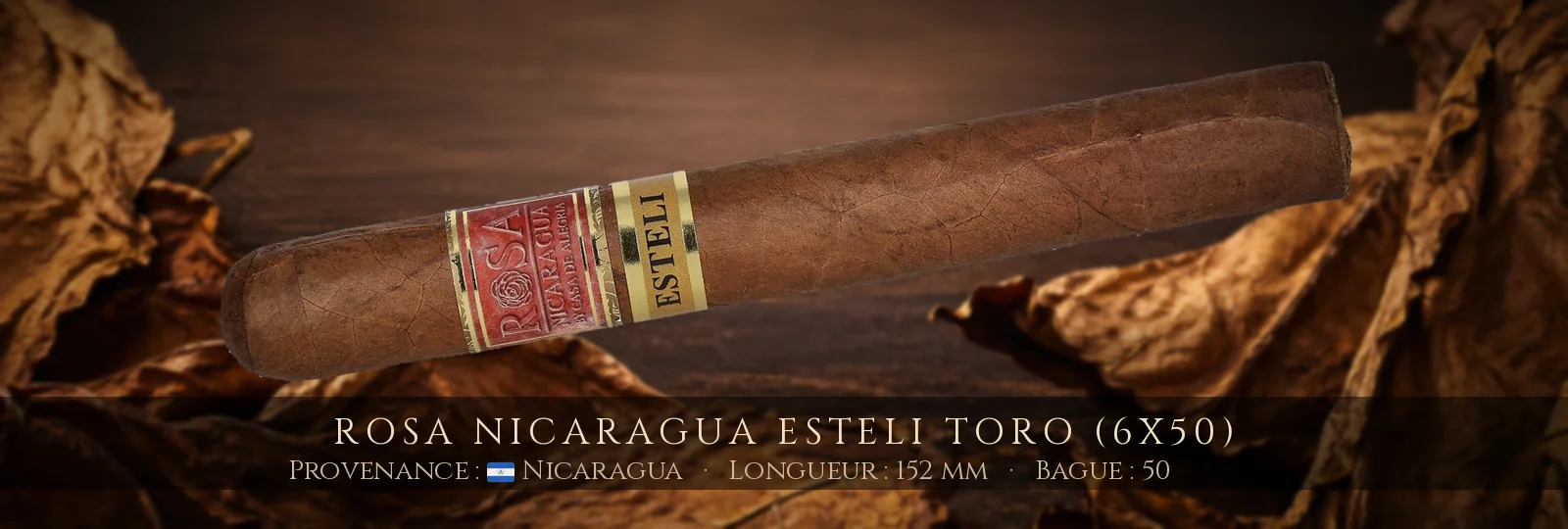 Rosa Nicaragua Esteli Toro (6x50) — Rosa Nicaragua — Nicaragua