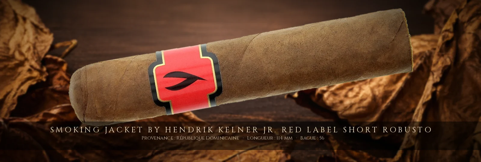 Smoking Jacket by Hendrik Kelner Jr. Red Label Short Robusto — Smoking Jacket — République Dominicaine