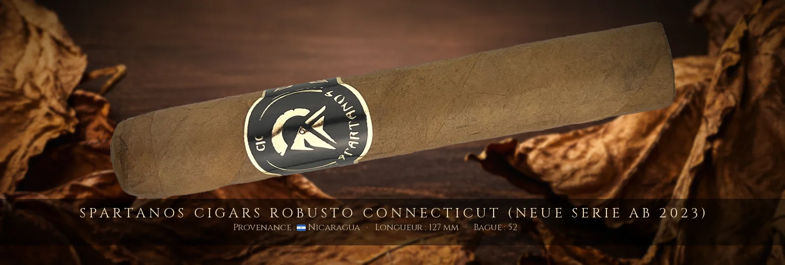 Spartanos Cigars Robusto Connecticut (neue Serie ab 2023) — Spartanos — Nicaragua