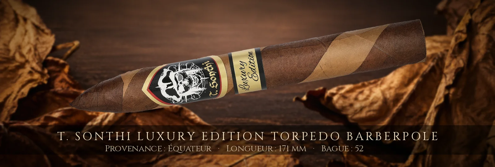 T. Sonthi Luxury Edition Torpedo Barberpole — T. Sonthi — Équateur