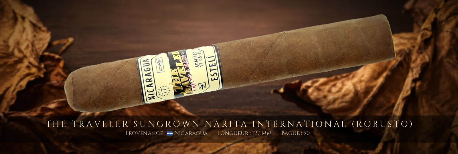 The Traveler Sungrown Narita International (Robusto) — The Traveler — Nicaragua