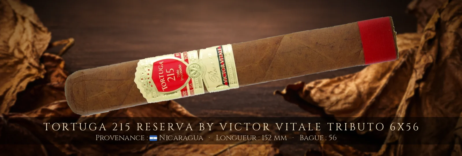Tortuga 215 Reserva by Victor Vitale Tributo 6x56 — Tortuga — Nicaragua