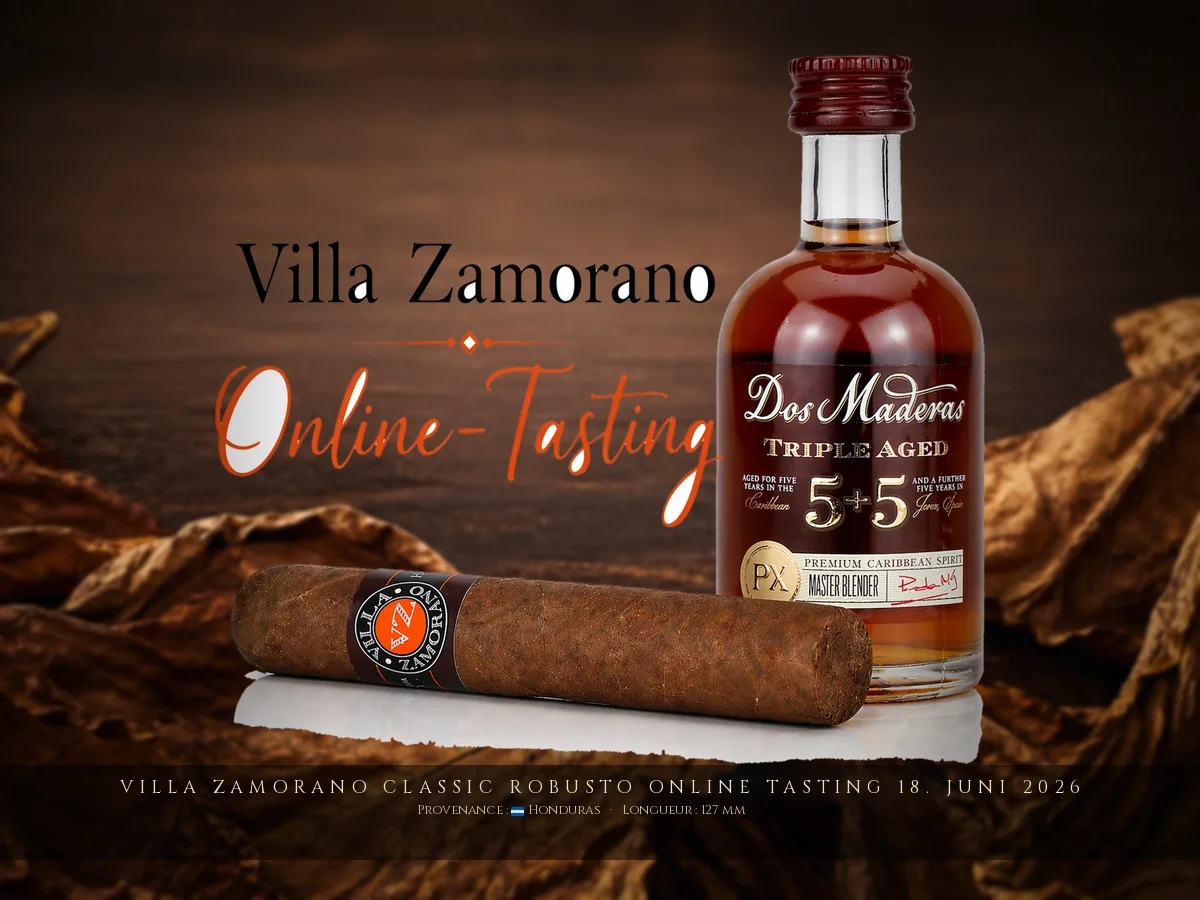 Villa Zamorano Classic Robusto Online Tasting 18. Juni 2026 — Villa Zamorano — Honduras