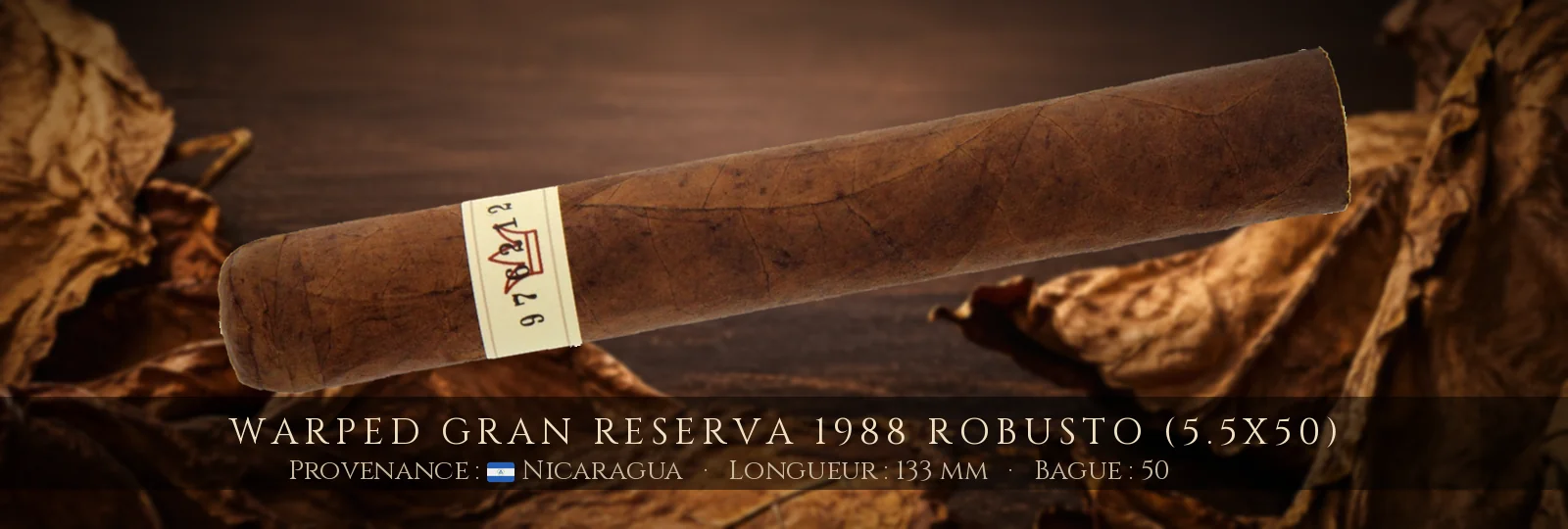 Warped Gran Reserva 1988 Robusto (5.5x50) — Warped — Nicaragua