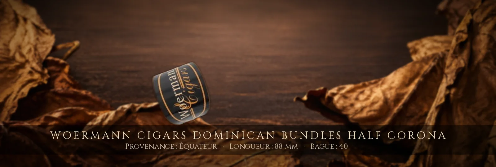 Woermann Cigars Dominican Bundles Half Corona — Woermann Cigars — Équateur