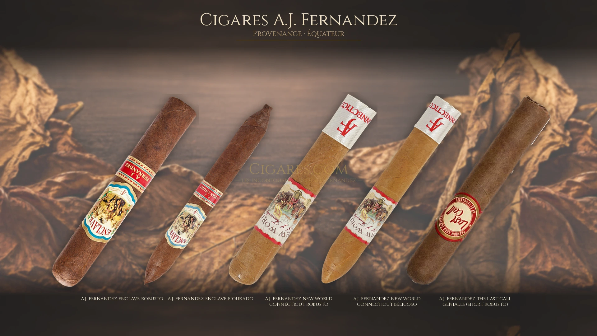 Top 5 cigares A.J. Fernandez — les plus populaires