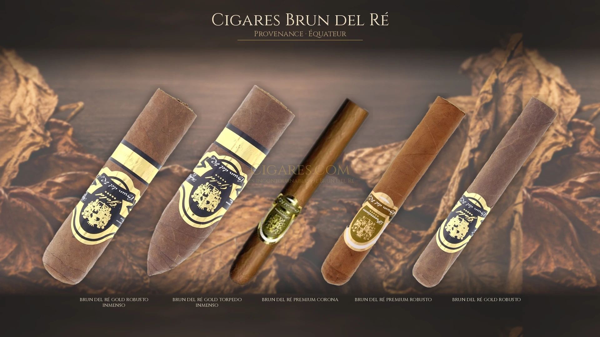 Top 5 cigares Brun del Ré — les plus populaires