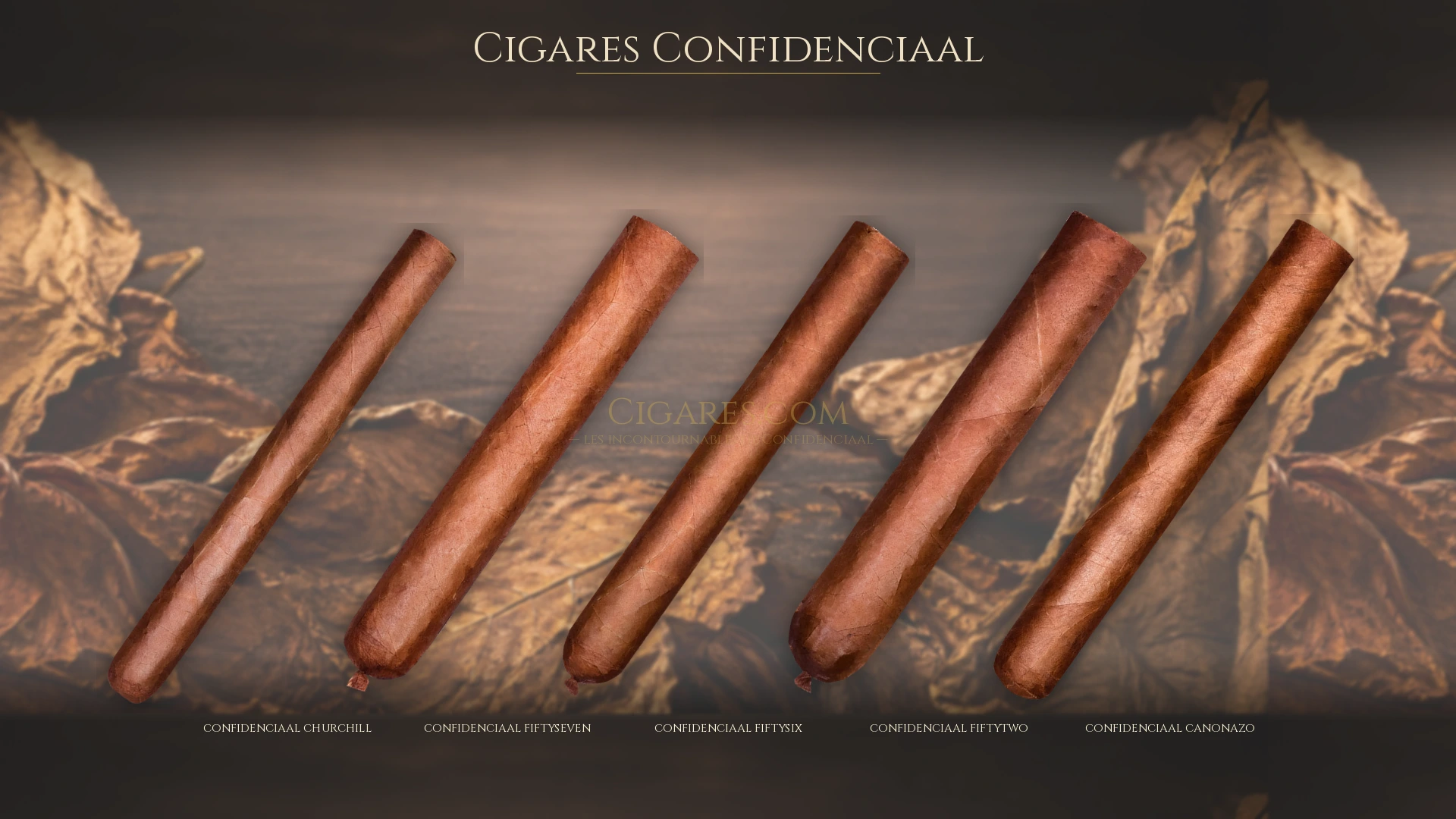 Top 5 cigares Confidenciaal — les plus populaires