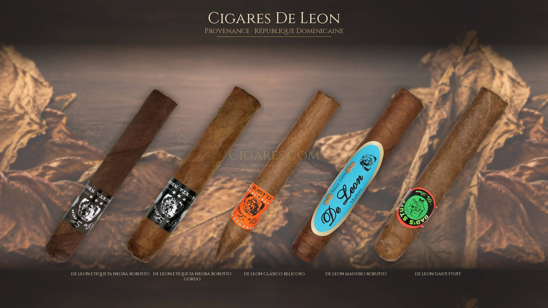 Top 5 cigares De Leon — les plus populaires