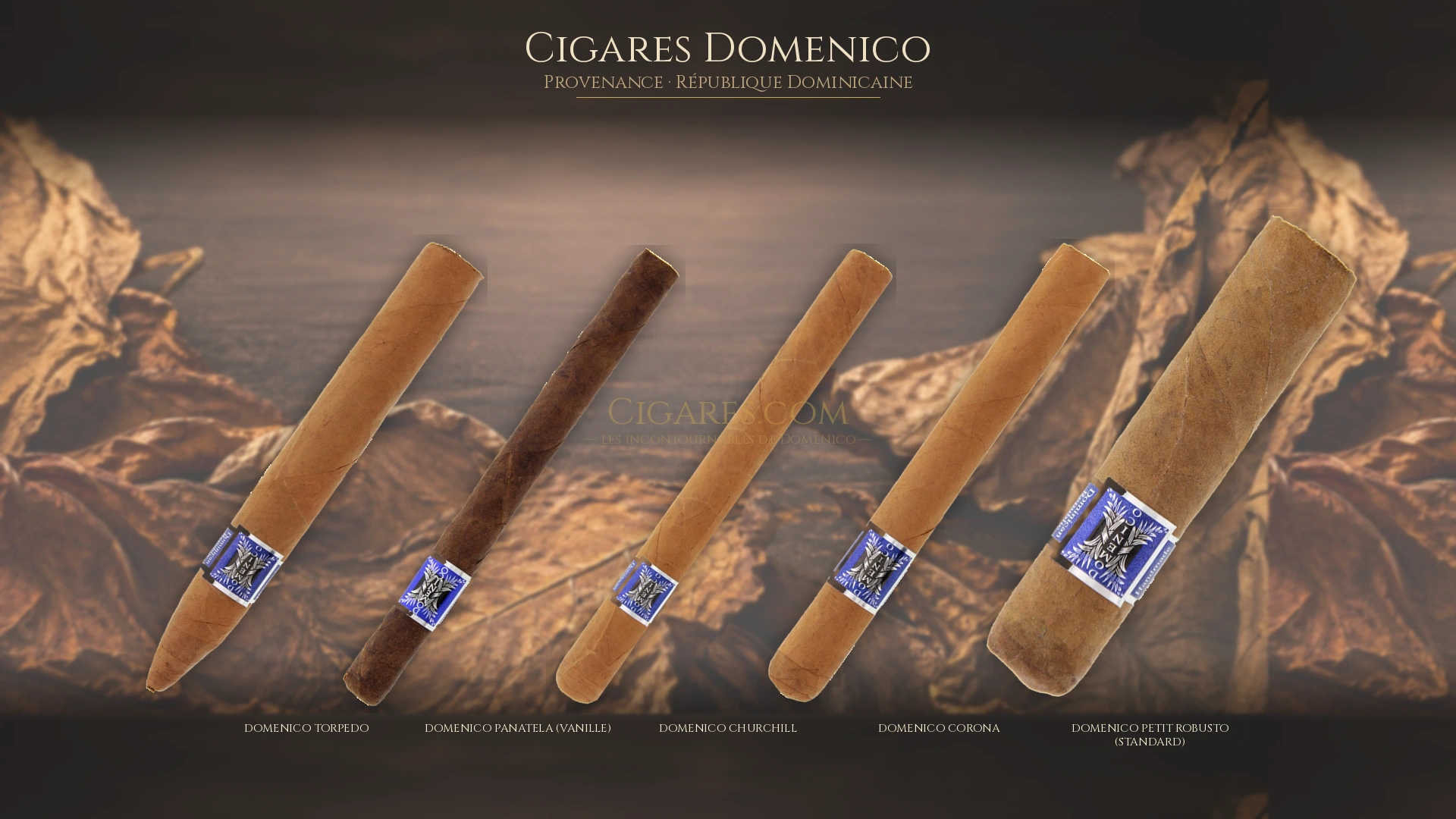 Top 5 cigares Domenico — les plus populaires