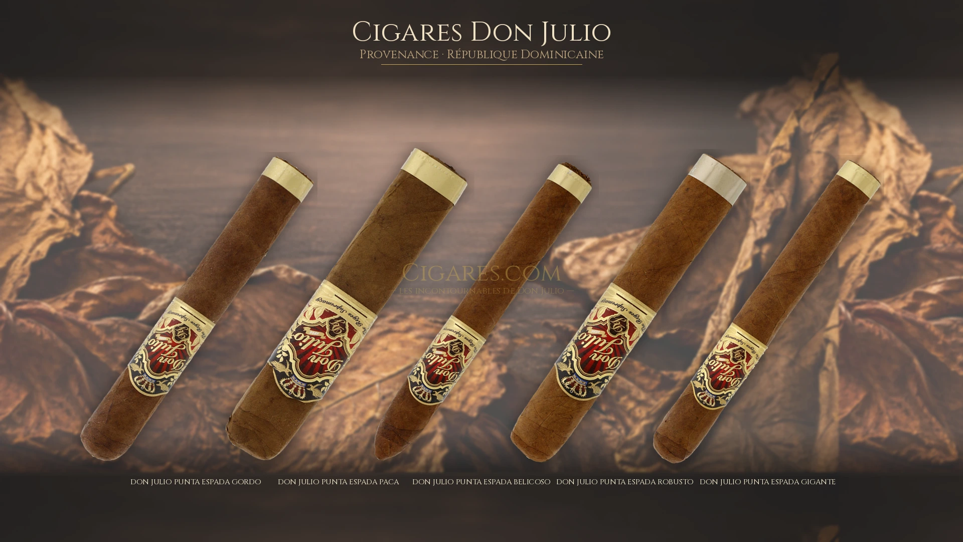 Top 5 cigares Don Julio — les plus populaires