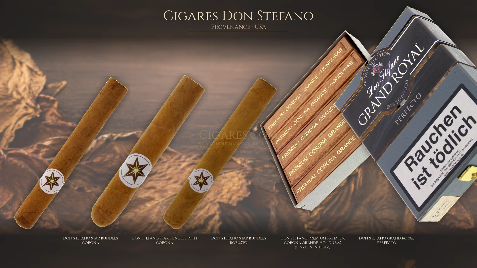 Top 5 cigares Don Stefano — les plus populaires