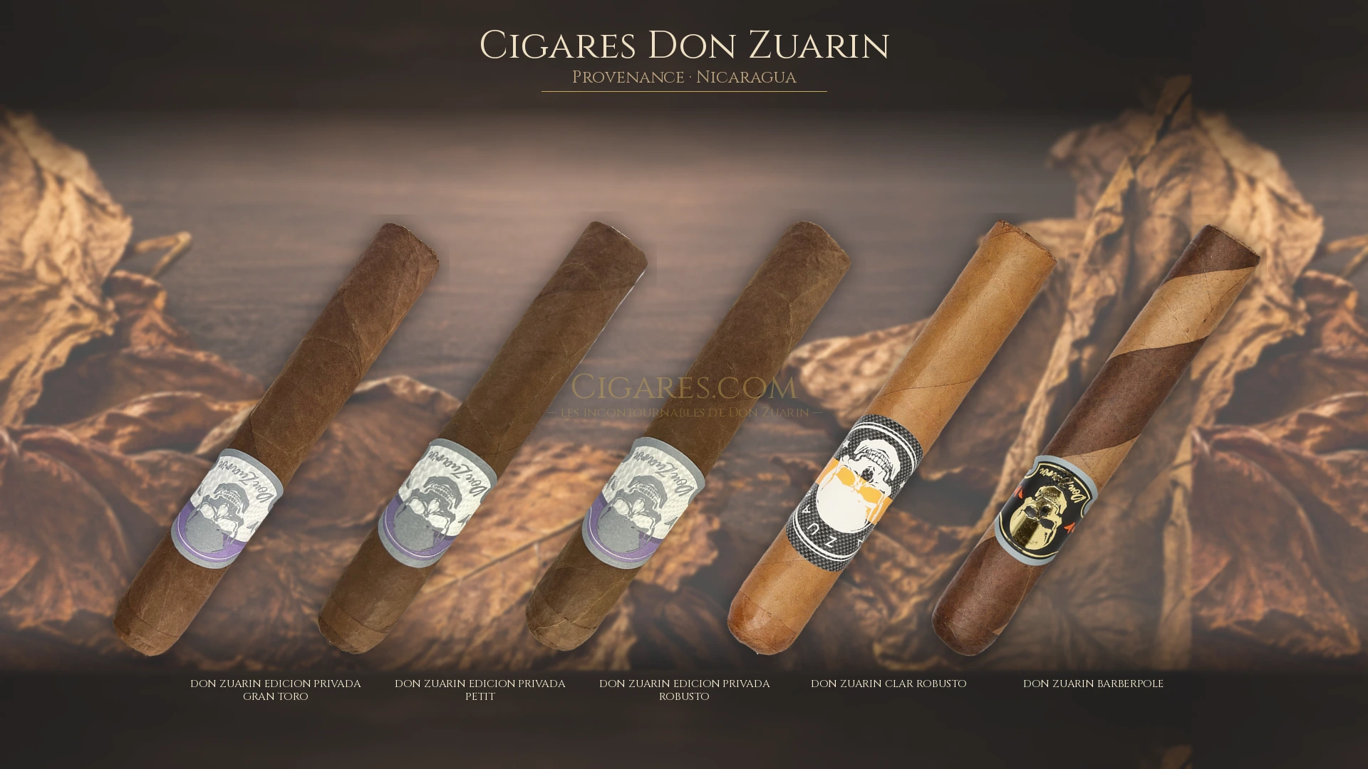 Top 5 cigares Don Zuarin — les plus populaires