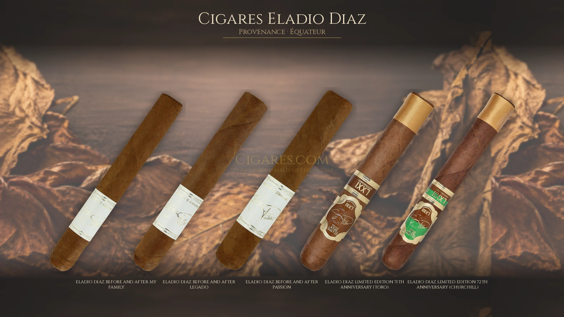 Top 5 cigares Eladio Diaz — les plus populaires