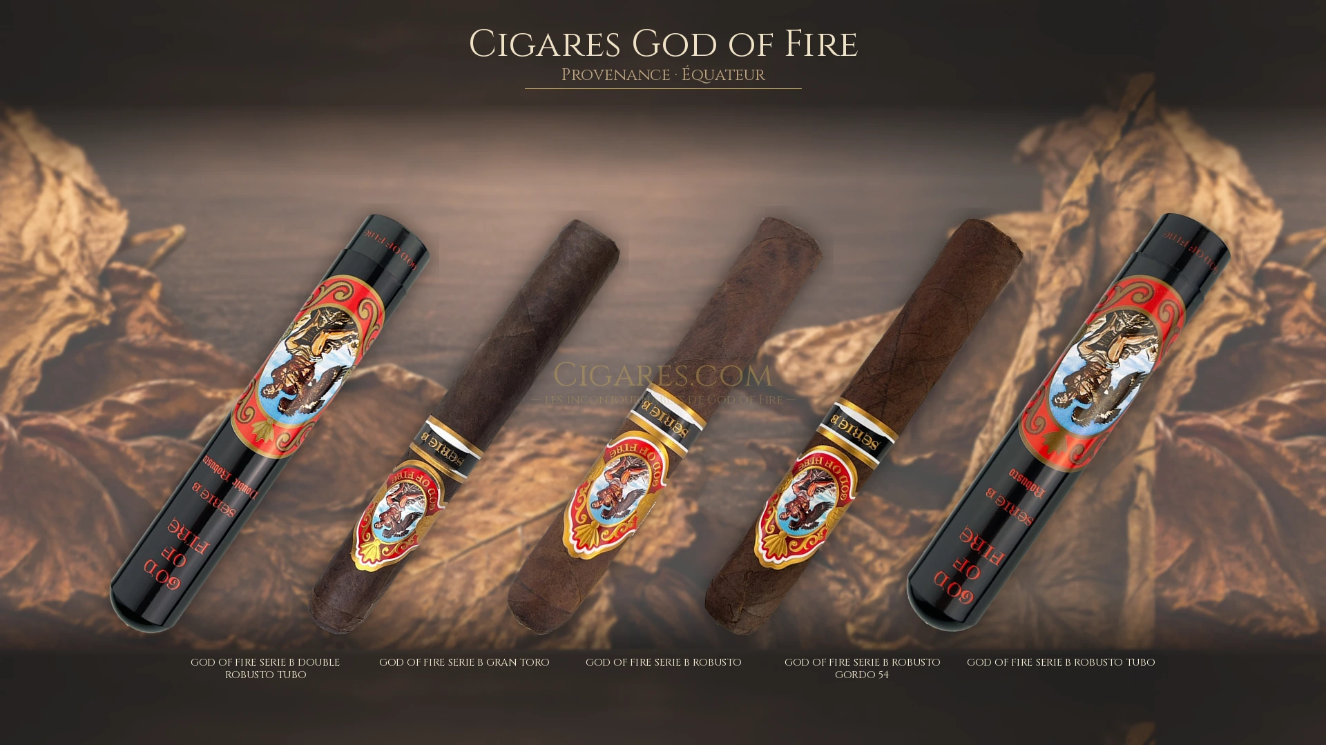 Top 5 cigares God of Fire — les plus populaires