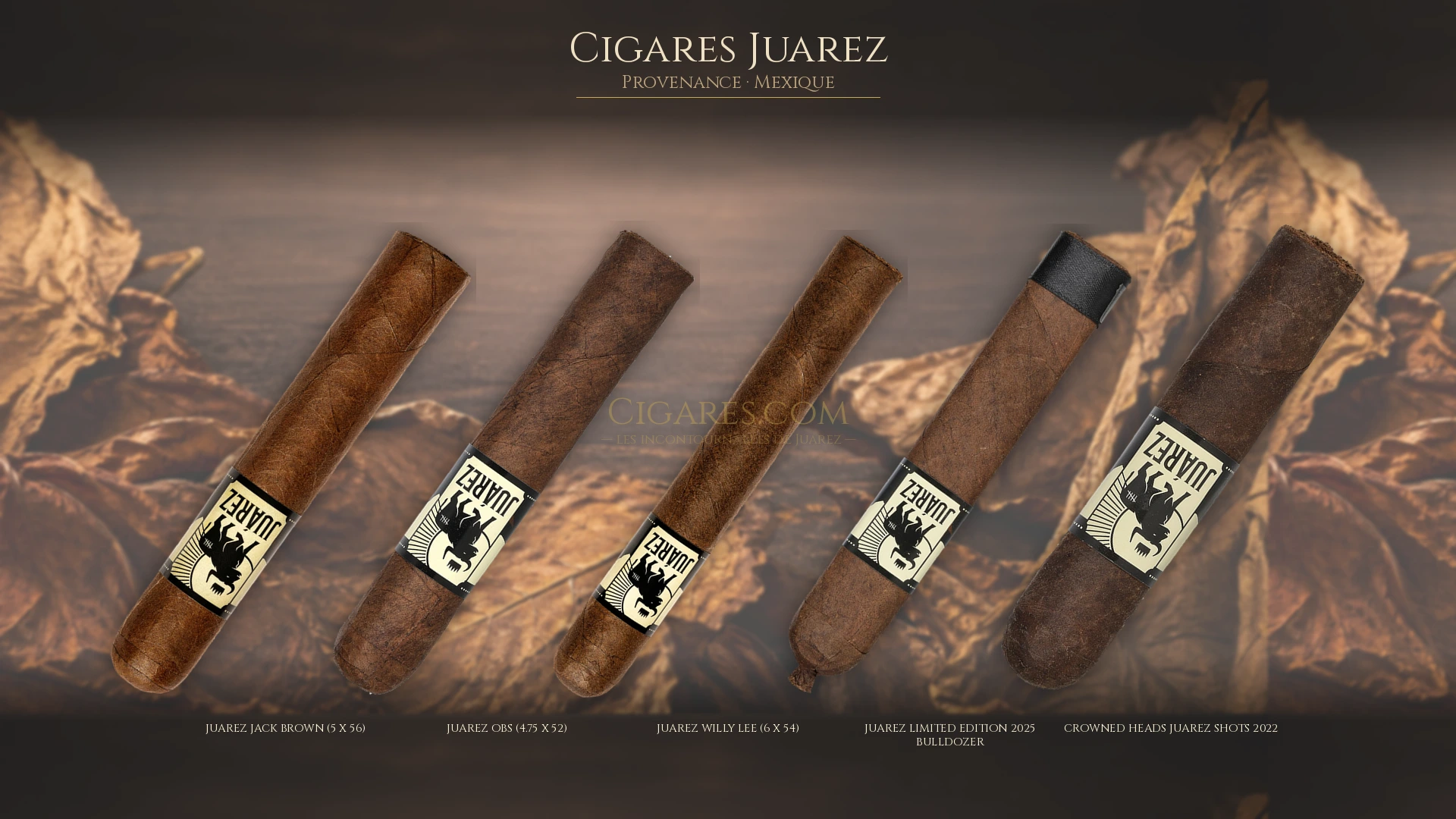 Top 5 cigares Juarez — les plus populaires