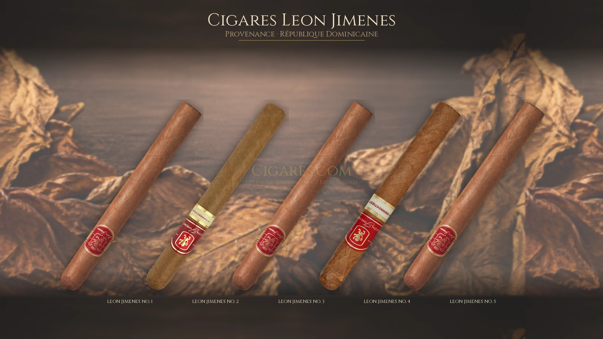 Top 5 cigares Leon Jimenes — les plus populaires