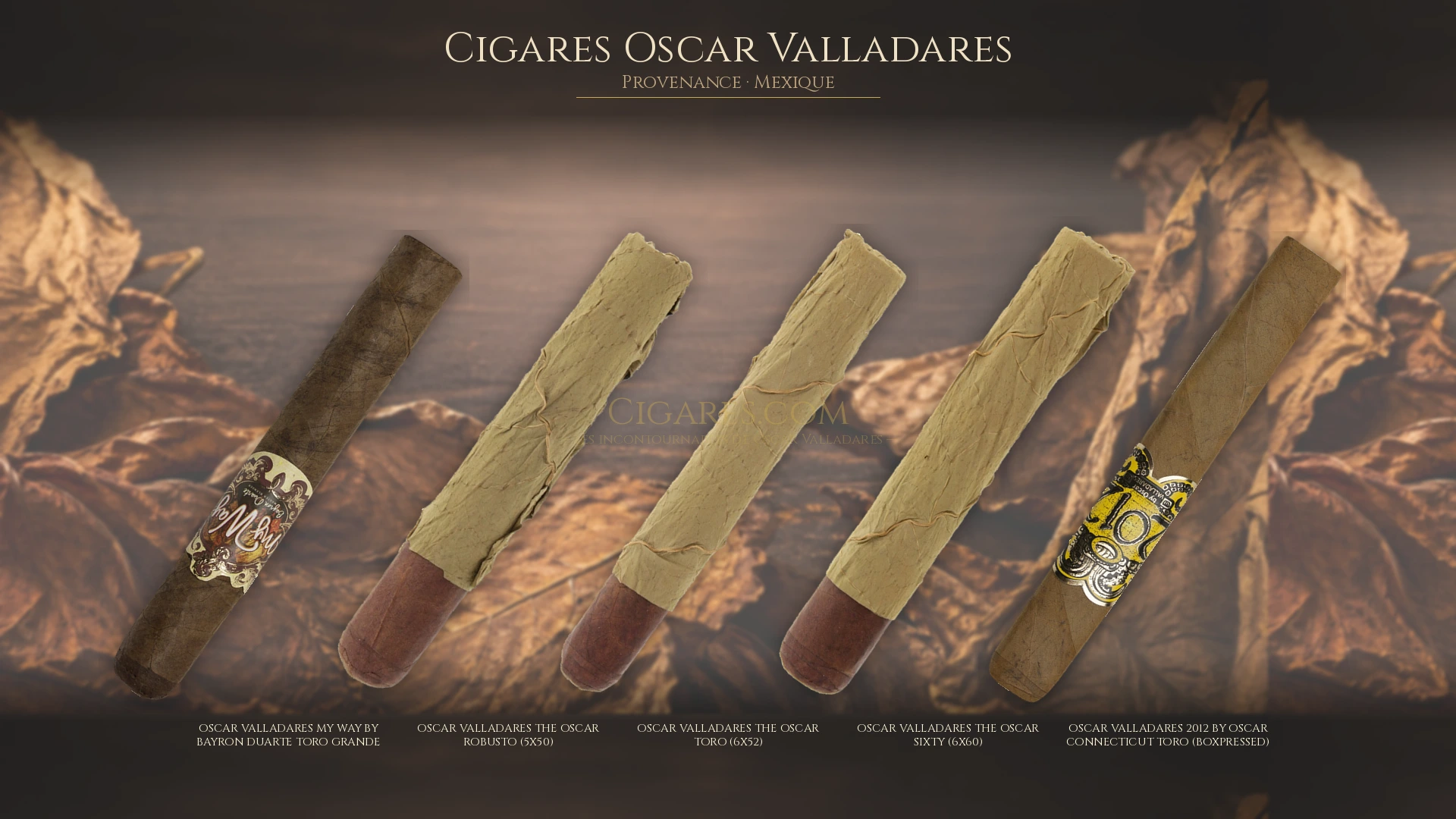 Top 5 cigares Oscar Valladares — les plus populaires