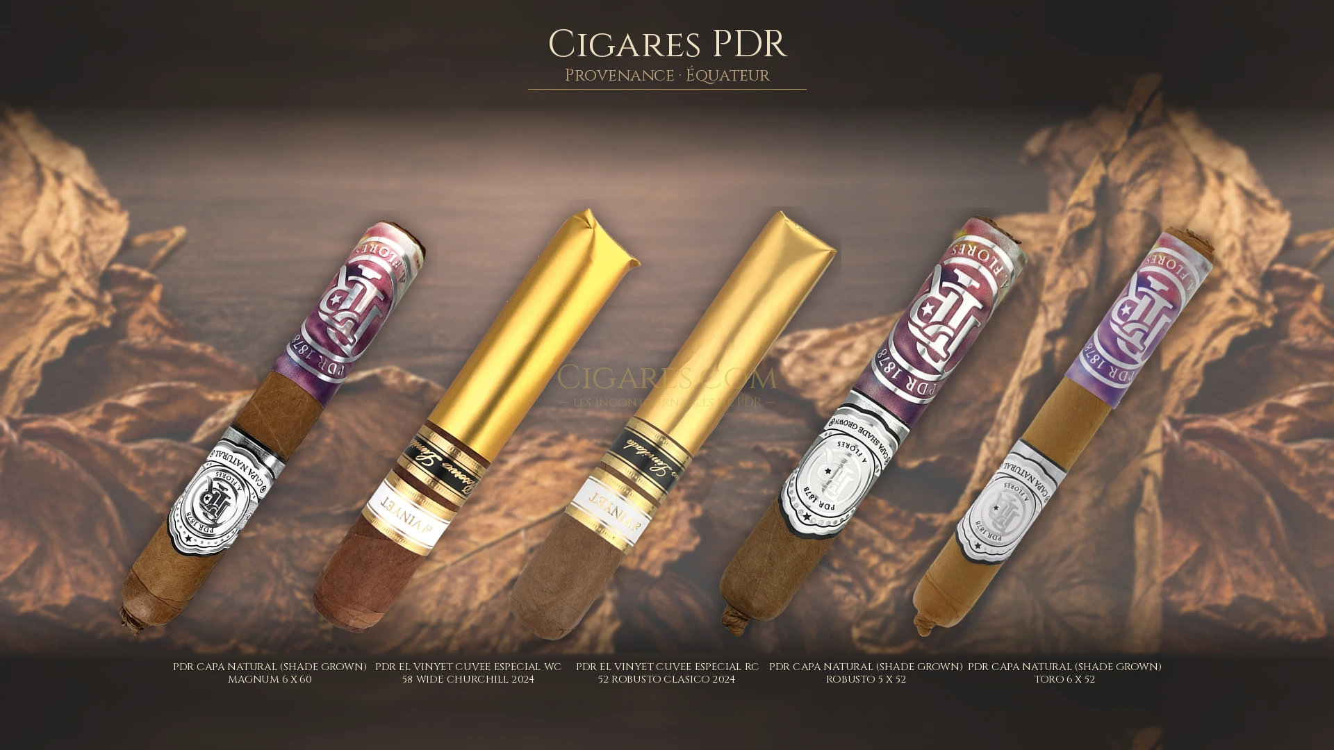 Top 5 cigares PDR — les plus populaires