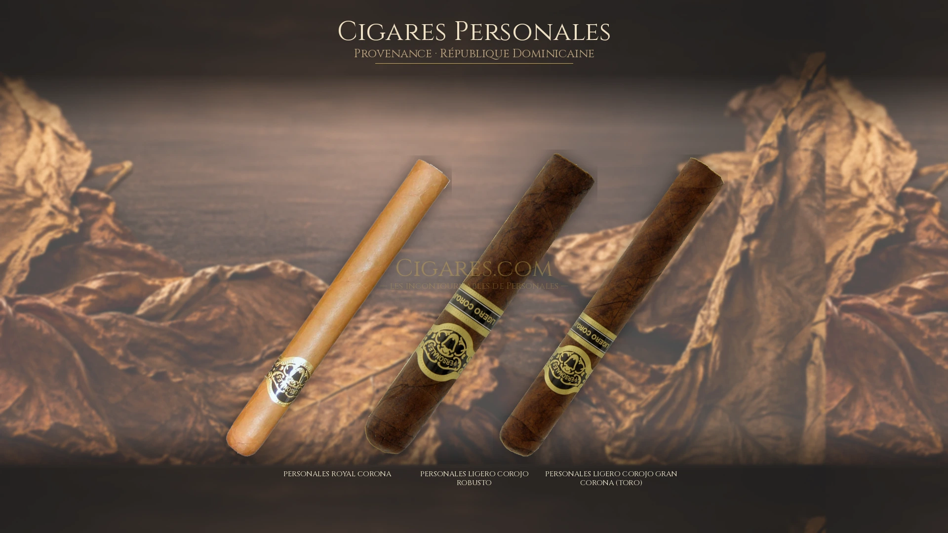 Top 5 cigares Personales — les plus populaires