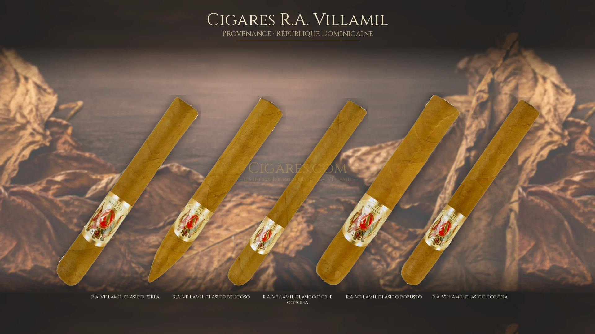 Top 5 cigares R.A. Villamil — les plus populaires